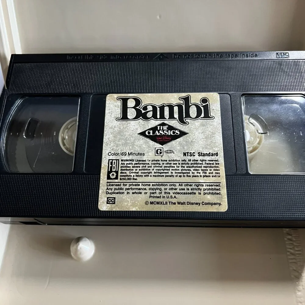 Disney’s Bambi VHS Black Diamond Edition #942-1 – First Pressing Vintage Classic